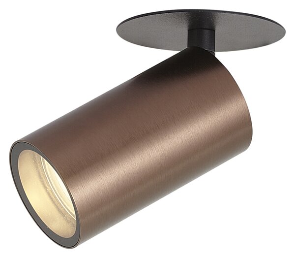 Spot încastrat modern bronz închis GU10 50mm IP44 - Chels