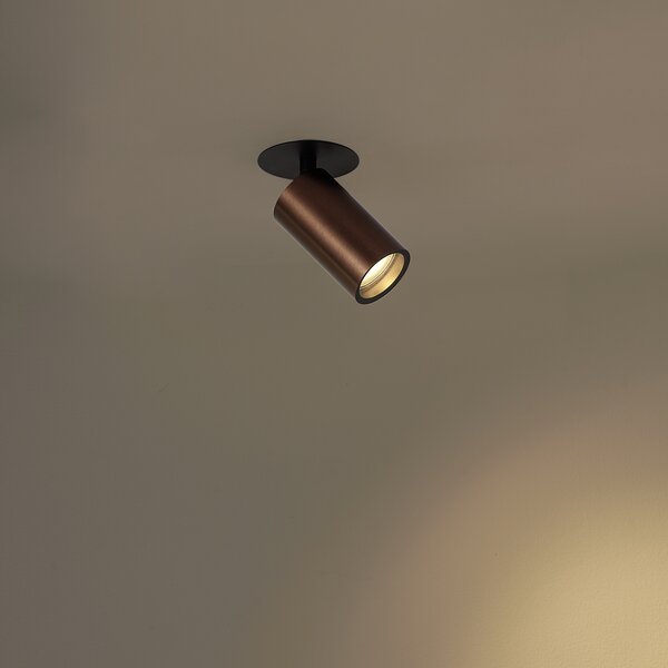 Spot încastrat modern bronz închis GU10 50mm IP44 - Chels