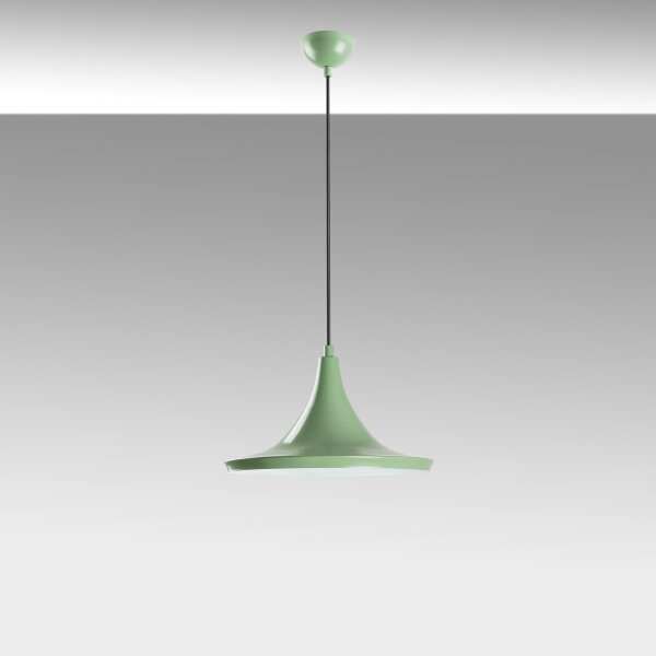 Lustră pe cablu TOM 1xE27/40W/230V verde