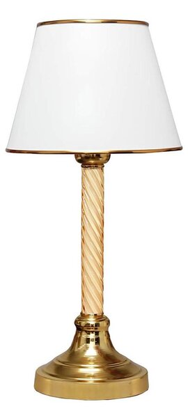 Lampă de masă AYD 1xE27/40W/230V alb/auriu