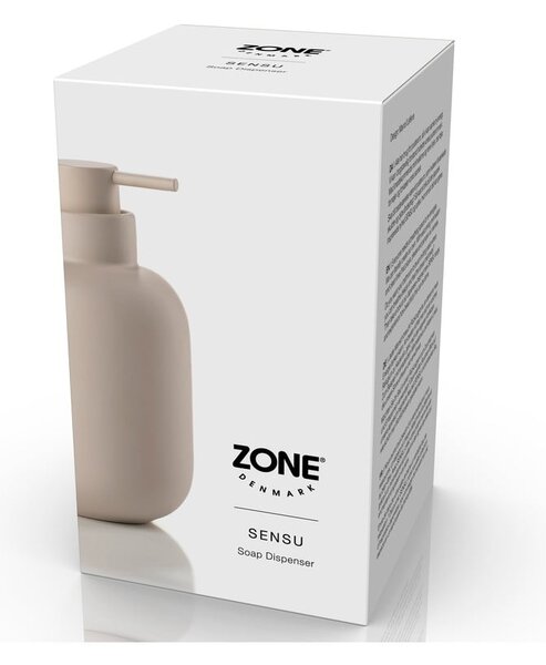 Dozator de săpun lichid bej din gresie ceramică 300 ml Sensu – Zone