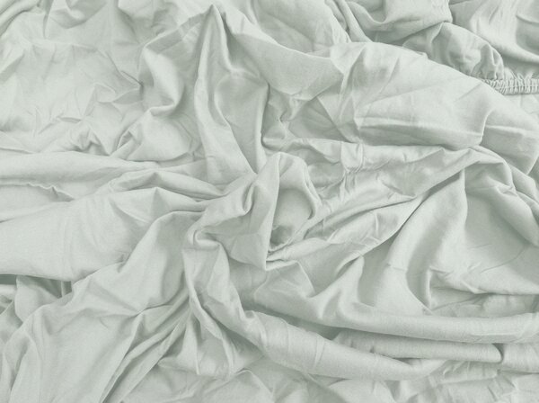 Cearsaf Jersey mentol deschis 90 x 200 cm