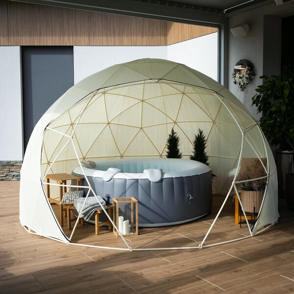 KONDELA Pavilion de grădină, versiune vară / iarnă, 3,6x2,2m, IGLU