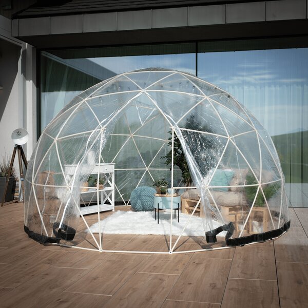 KONDELA Pavilion de grădină, versiune vară / iarnă, 3,6x2,2m, IGLU