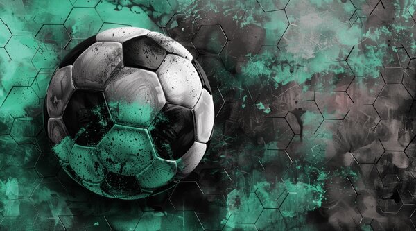 Tapet Minge de fotbal, Fototapet pentru camera unui adolescent, Fototapet Fotbal, w08618 : Uwalls.ro