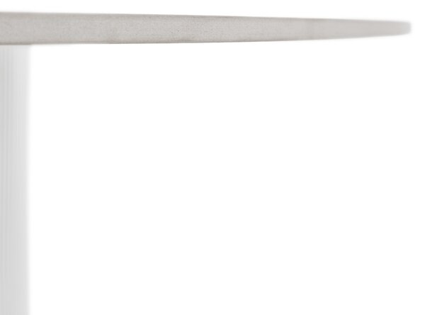 KONDELA Masă de sufragerie, marmură albă/MDF, diametru 120 cm, MAHIR TIP 1