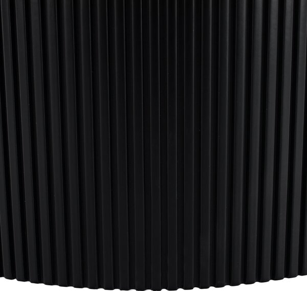 KONDELA Măsuţă de cafea, negru, diametru 80 cm, MAHIR TYP 2