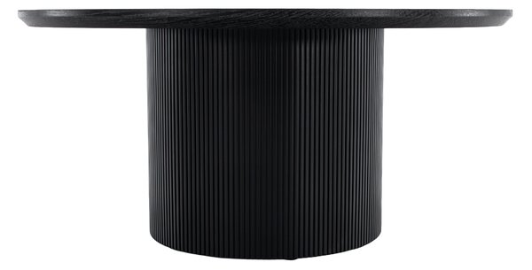 KONDELA Măsuţă de cafea, negru, diametru 80 cm, MAHIR TYP 2