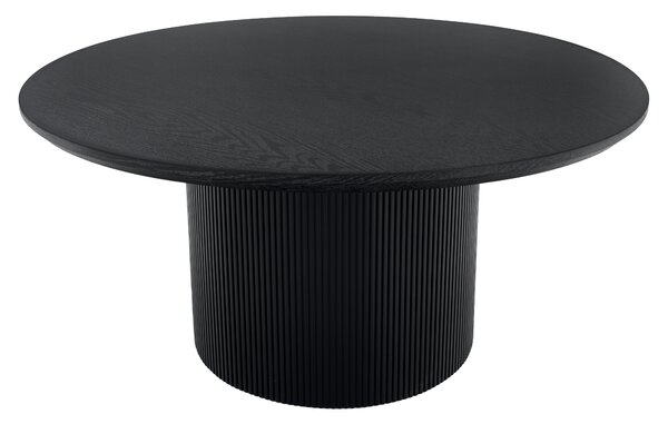 KONDELA Măsuţă de cafea, negru, diametru 80 cm, MAHIR TYP 2