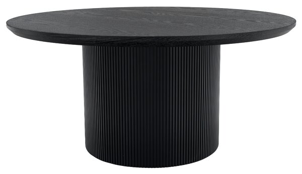 KONDELA Măsuţă de cafea, negru, diametru 80 cm, MAHIR TYP 2