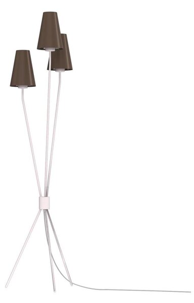 Lampadar TREFOT 3xE14/15W/230V maro/crem