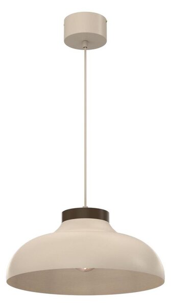 Lustră suspendată pe cablu BASCA 1xE27/15W/230V bej/maro
