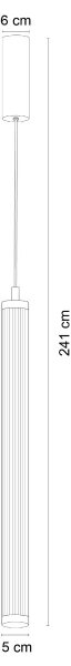 Zuma Line 1233 - Lustră suspendată pe cablu COMO, LED dimabil, 26W, 230V, 2700-6500K, auriu + telecomandă