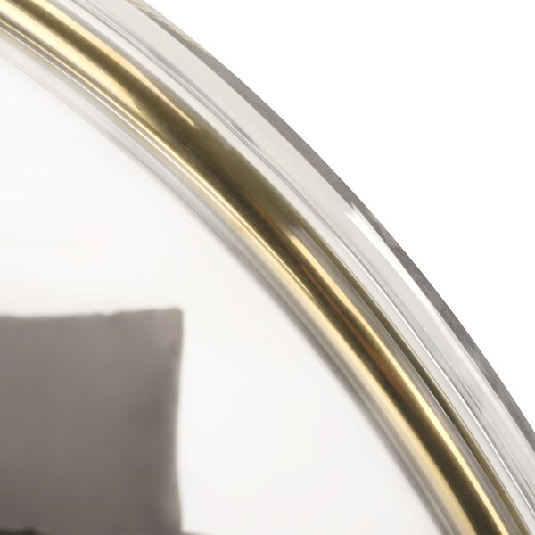 KONDELA Scaun suspendat, transparent/ auriu/ gri, BUBBLE NEW TIP 1