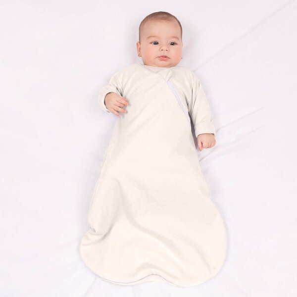 Sac de dormit pentru toate anotimpurile 0-6 luni Kidizi Giraffe, model 2 in 1, grosime intre 0.5-1.5 tog