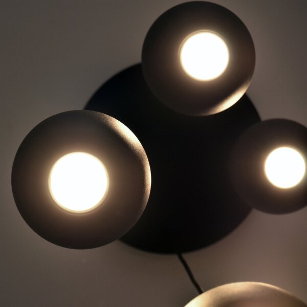 Lustră LED pe cablu MIDWAY 4xGU10/4,8W/230V neagră