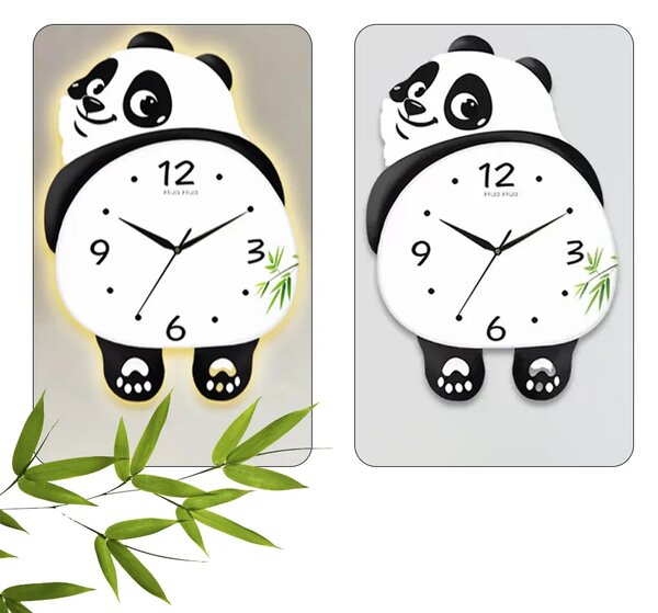 Ceas De Perete Led Cu Panda Dansator Pandatime™