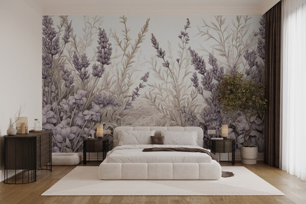 Fototapet Lavanda delicată înflorește în armonie, Fototapet flori, Fototapet populare, w02847 - Tapeko.ro