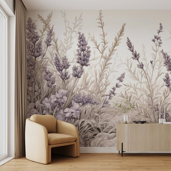 Fototapet Lavanda delicată înflorește în armonie, Fototapet flori, Fototapet populare, w02847 - Tapeko.ro