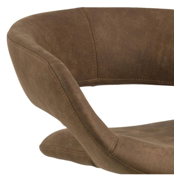 Scaun de bar rotativ Grace, maro
