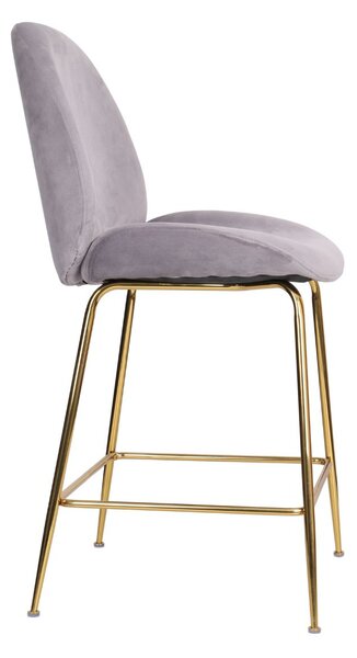 Scaun de bar Dori Gold gri