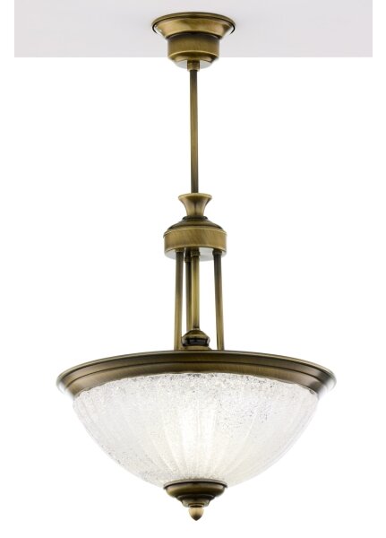 Jupiter 2134 - Lustră pe tijă CARMEN 1xE27/15W/230V bronz/patină