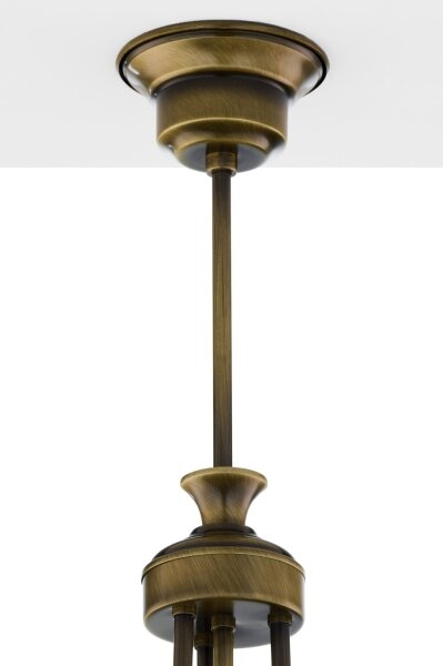 Jupiter 2134 - Lustră pe tijă CARMEN 1xE27/15W/230V bronz/patină