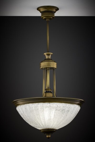 Jupiter 2134 - Lustră pe tijă CARMEN 1xE27/15W/230V bronz/patină