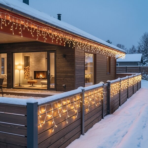 BRILAGI - LED Instalație de Crăciun pentru exterior 720xLED/8 funcții 24m IP44 alb cald ţurţuri