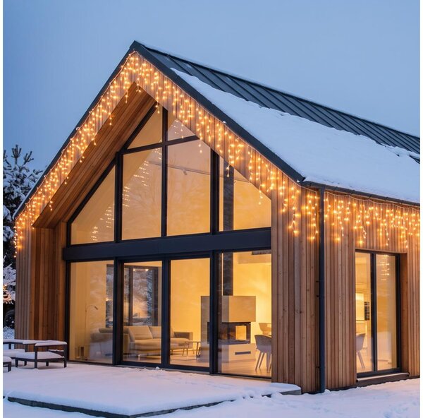 BRILAGI - LED Instalație de Crăciun pentru exterior 720xLED/8 funcții 24m IP44 alb cald ţurţuri