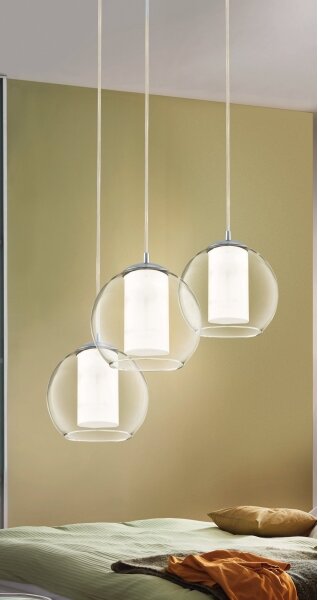 Eglo 92762 - Lampă suspendată pe cablu BOLSANO 3xE27/60W