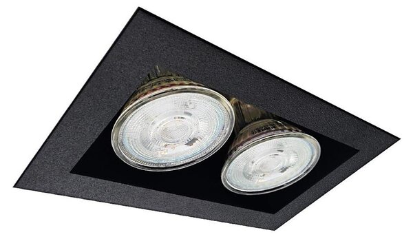 Brosline 3034 - Spot încastrat CAGE 2xGU10/10W/230V negru