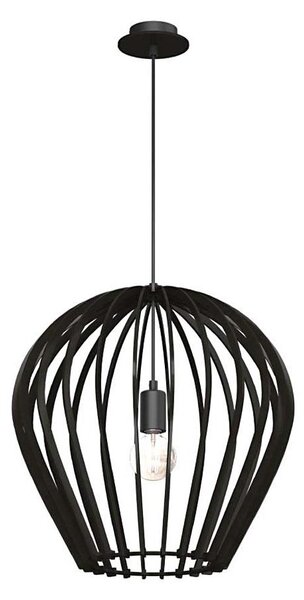 Amplex 5019 - Pendul BALA pe cablu, 1xE27/20W/230V, negru