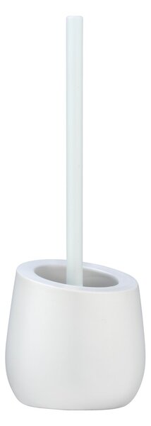 ASTOREO Perie de toaletă, cu suport - alb - Mărimea 13,5 x 38 cm