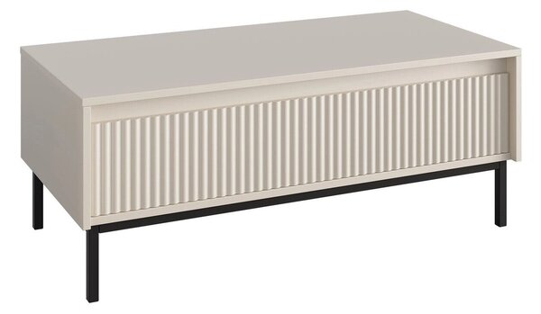 Măsuță de cafea Comfivo Delruva, Cașmir, MDF, PAL laminat, Metal, 40x50x100cm, 21 kg