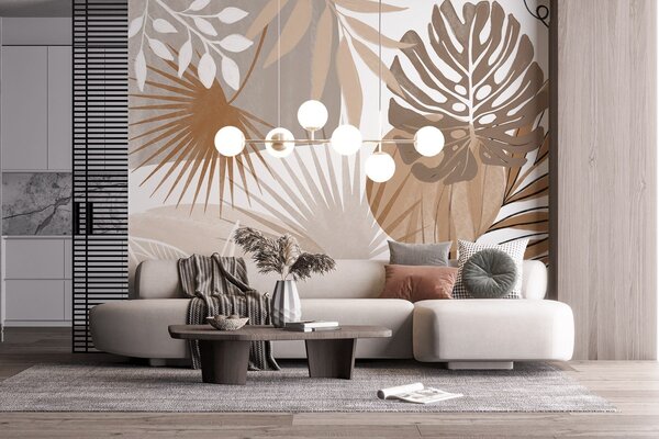 Fototapet Eleganța subtilă a naturii’ în design, Fototapet tropice, Fototapet populare, w08738 - Tapeko.ro