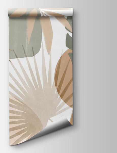 Fototapet Design botanic abstract inspirat din natură, Fototapet frunze palmier, Fototapet populare, w08738v1 - Tapeko.ro