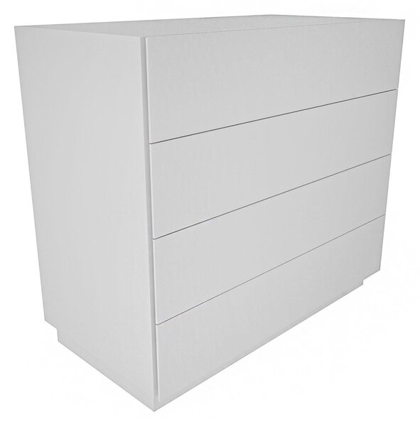Comoda Evate, Alb, 90x82x45 cm