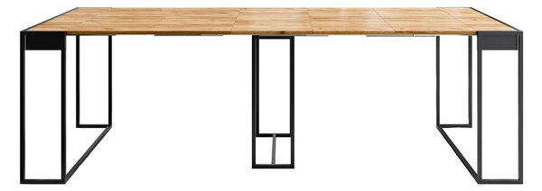 Masă pliantă Oswego 180Craft stejar, Negru, 8x5x10cm, ExtensieExtensie, PAL laminat, Metal