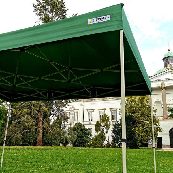 Cort pavilion pliabil 3x4,5m - cu 3 pereți - Negru