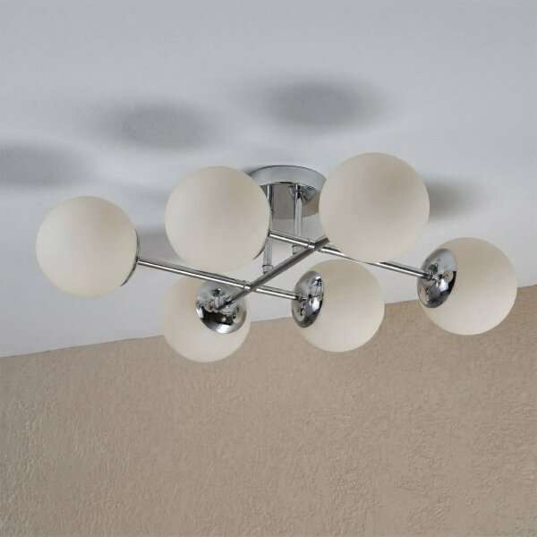 Brilagi - Lustră aplicată MALONY 6xE14/20W/230V crom lucios