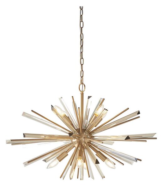 Endon 81935 - Candelabru cu lanț 8xE14/40W/230V, auriu