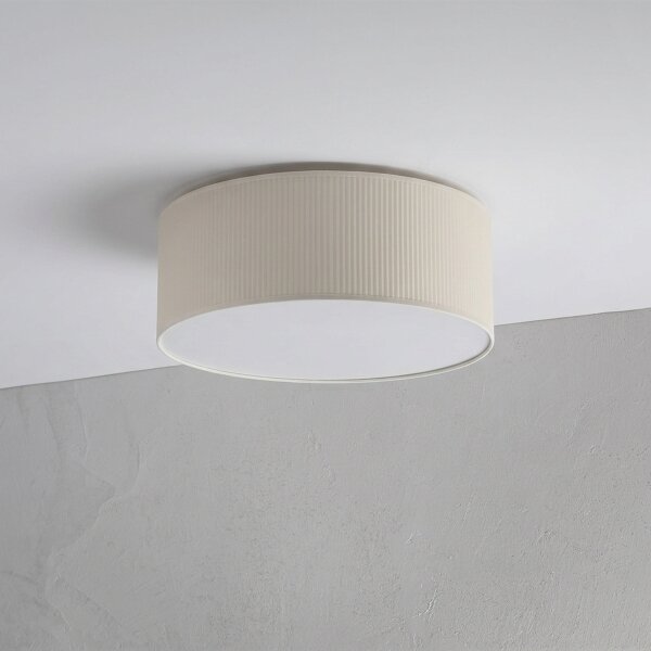 Plafonieră SIRJA PLISADO 2xE27/15W/230V, diametru 35 cm, crem