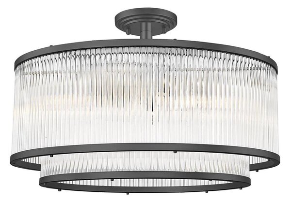 Brilagi - Lustră aplicată RAMOS 6xE14/60W/230V neagră