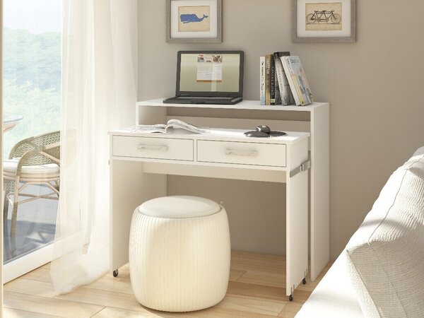 Birou Gilroy 103Cu sertare, 7x10x4cm, Alb
