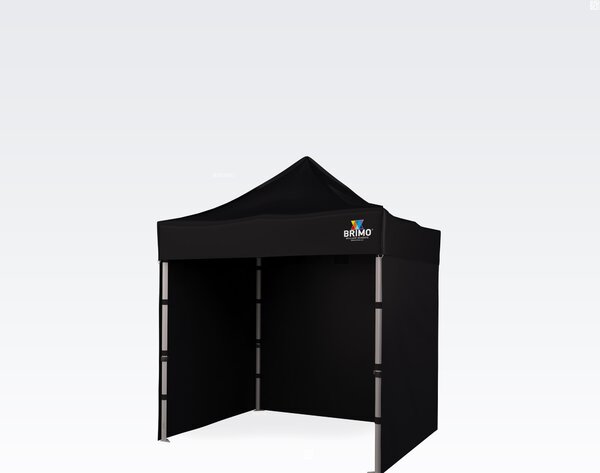 Soluție exclusivă pentru marketingul dumneavoastră: Cort tip foarfecă 2x2 m – Fără efort, cu impact maxim! - cu 3 pereți - Negru