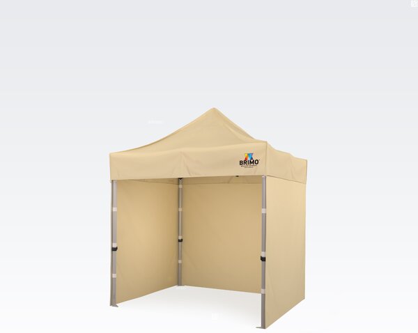 Soluție exclusivă pentru marketingul dumneavoastră: Cort tip foarfecă 2x2 m – Fără efort, cu impact maxim! - cu 3 pereți - Bej