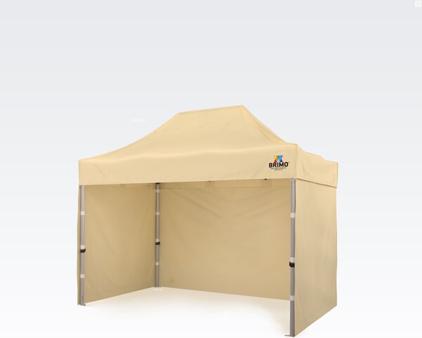 Cort profesional de grădină 2x3m ALU EXCLUSIVE (3 pereți) - cu 3 pereți - Bej