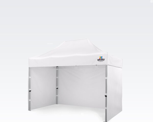 Cort profesional de grădină 2x3m ALU EXCLUSIVE (3 pereți) - cu 3 pereți - Alb
