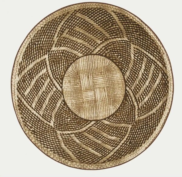 Covor tip carpeta rotund Homs,100X100 cm maro